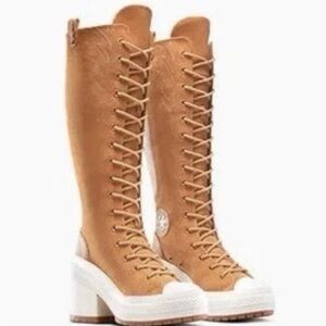NEW Converse Chuck 70 De Luxe Heel XXHi Platform Western Size 5.5 boots knee